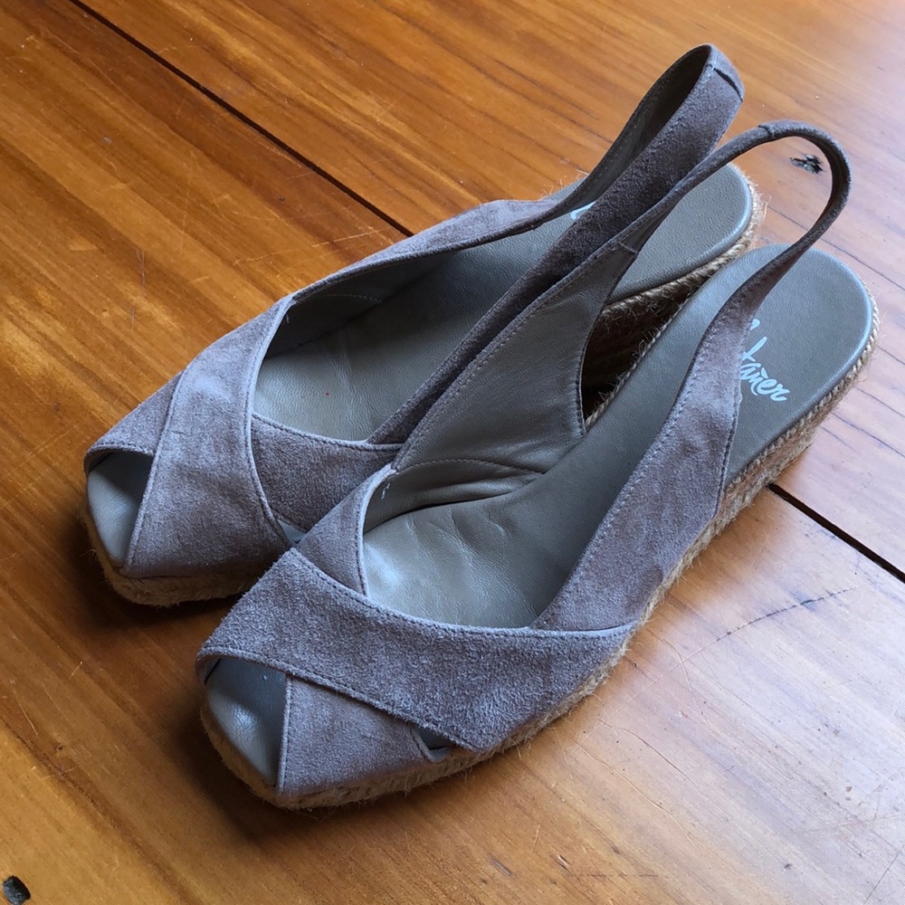 Castañer Sling back suede heels